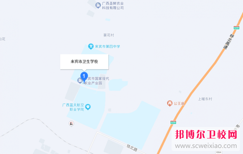 來賓市衛(wèi)生學(xué)校地址在哪里，哪個(gè)地區(qū)，哪個(gè)城市?